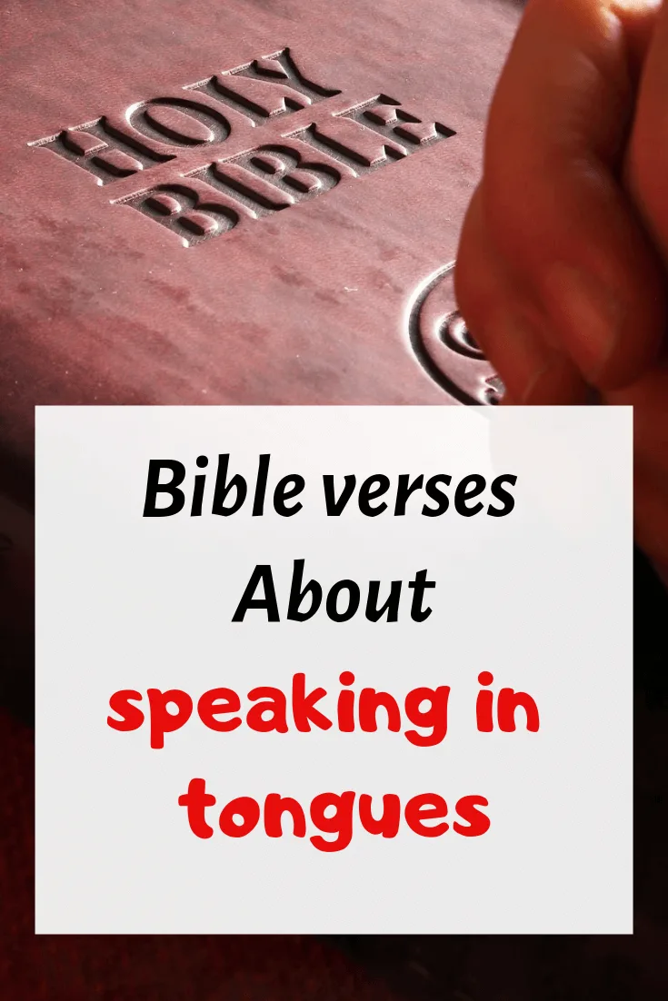 Speaking in tongues bible verses