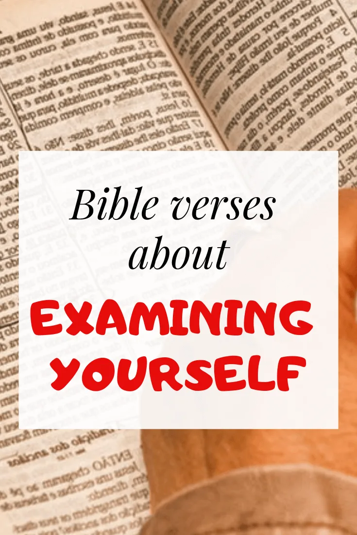 examine yourself bible verses