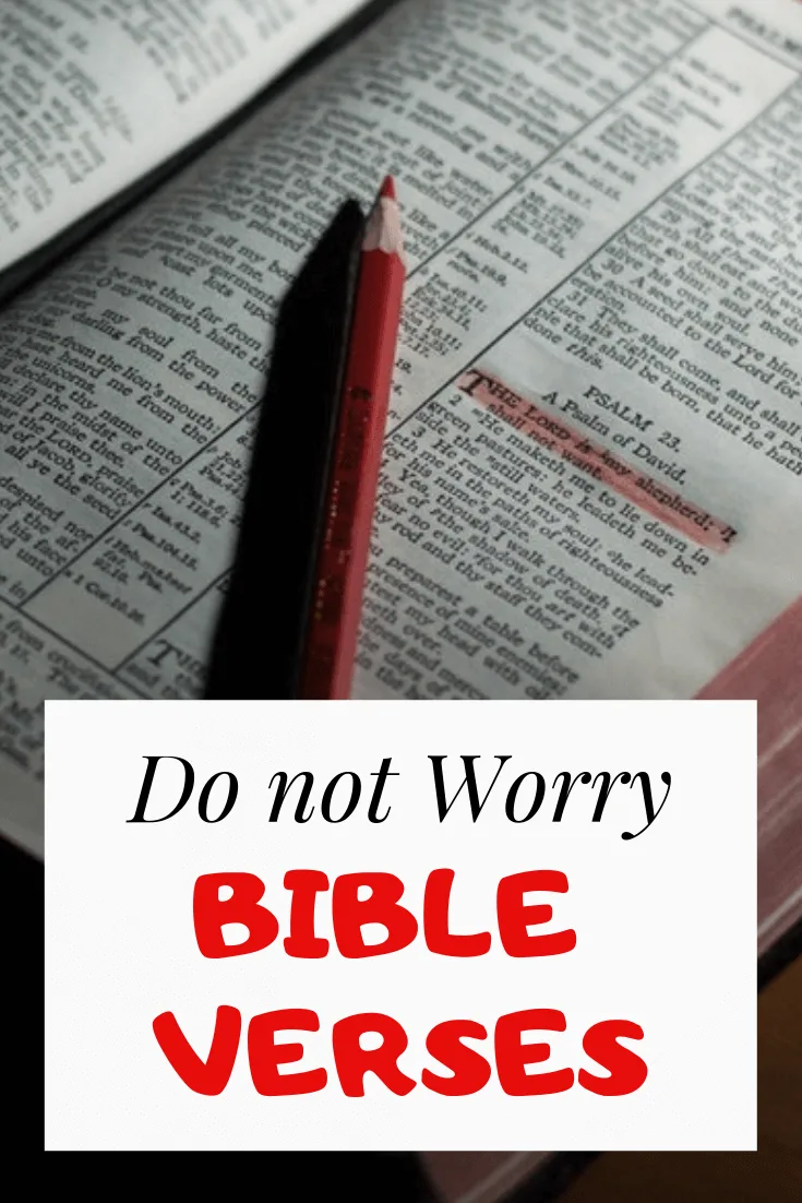 Do Not Worry Bible Verses