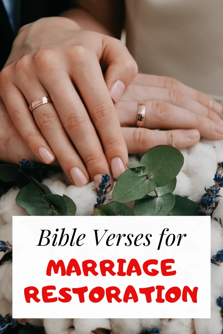 Bible verses on marriage restoration