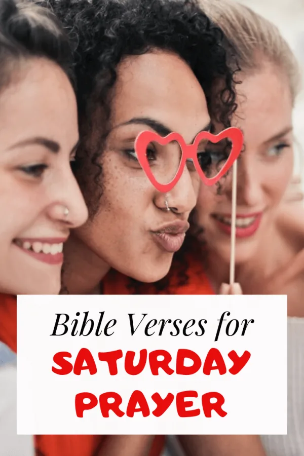 Prayer Bible verses for Saturday morning