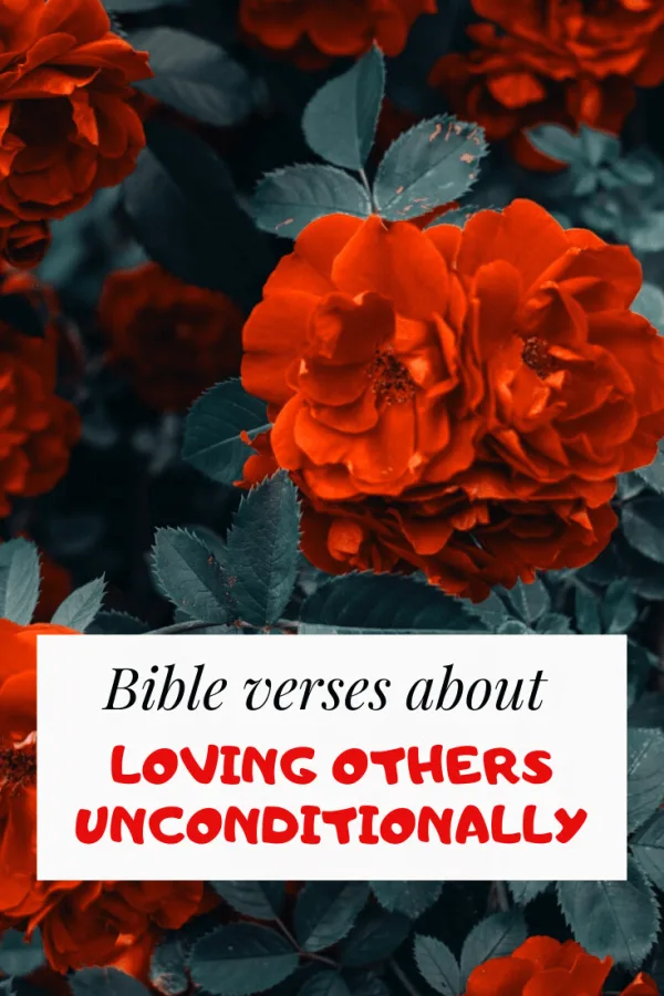 Bible verses about loving others unconditionally