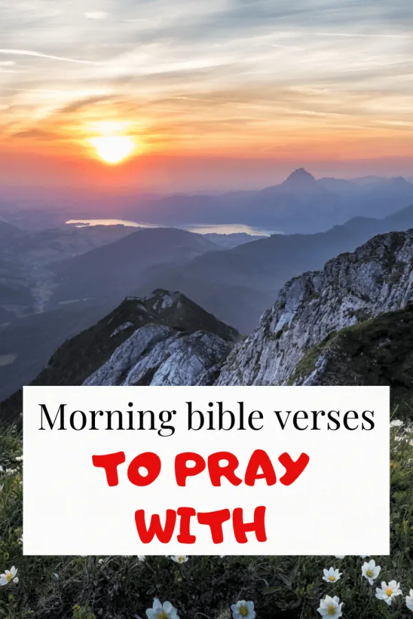 Morning bible verses to pray with