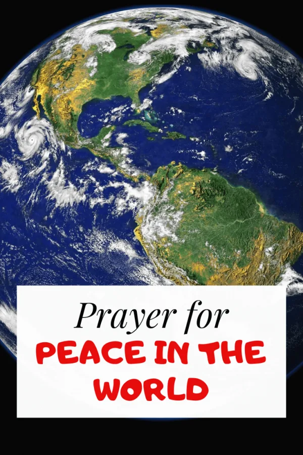 Prayer for peace in the troubled world