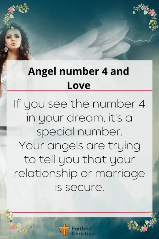 Angel number 4 and Love