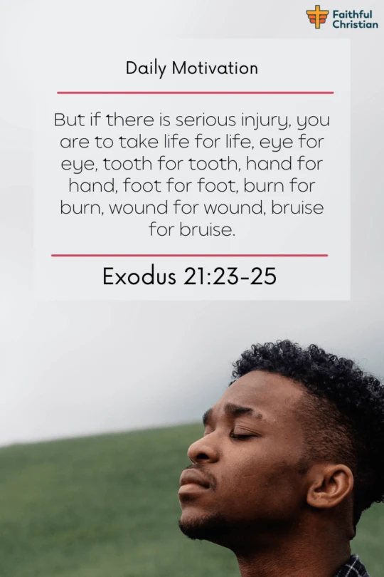Bible verses about Eye for an Eye, tooth for tooth (scriptures)