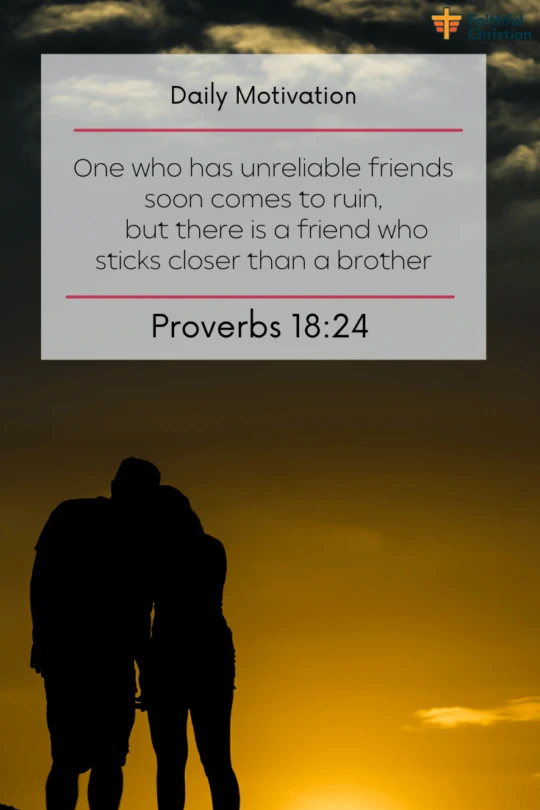 Bible verses about friendship and love (Sticking Together) 