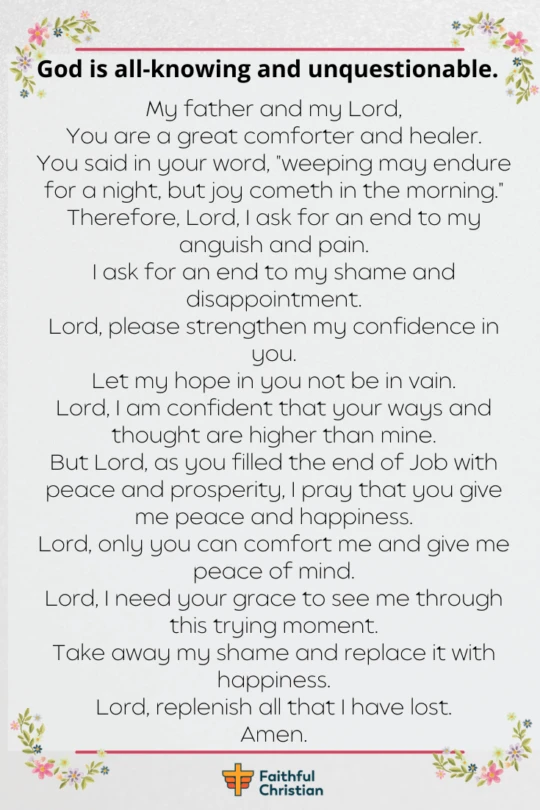 Comforting Prayer for the loss of a child (with Bible verses)