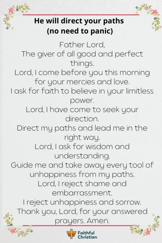 Prayer for Guidance and God's Direction in decision Making 