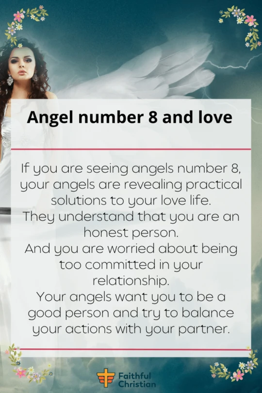 Angel number 8 and love