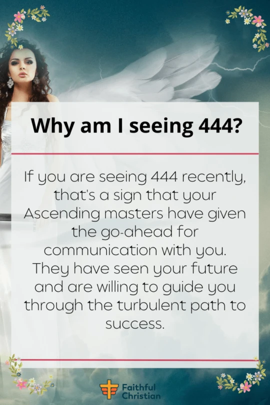 444 Meaning - What does Seeing Angel number 444 mean 