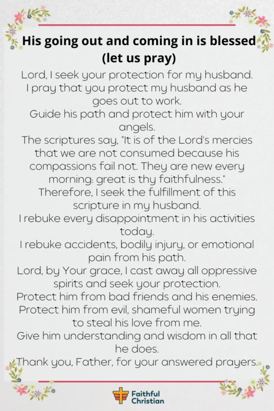 Good Morning Prayer for My husband (with Bible Verses) 