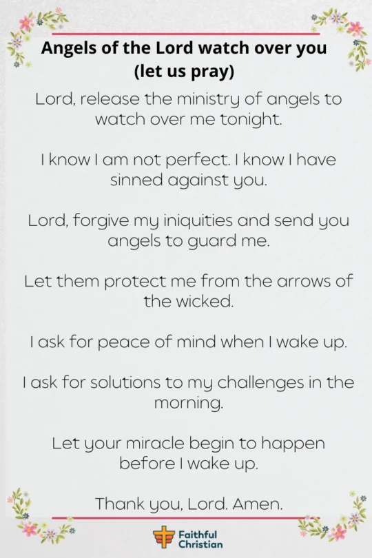 Goodnight prayers Bedtime Prayers With Bible Verses 