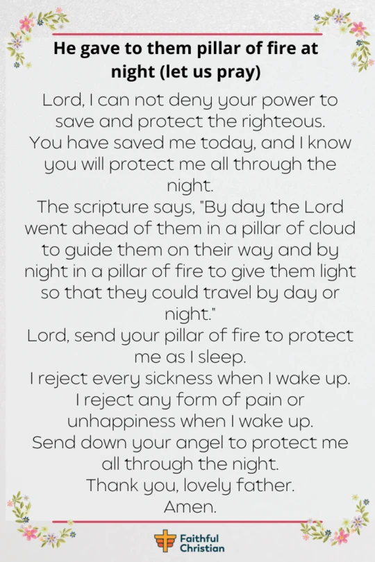 Goodnight prayers Bedtime Prayers With Bible Verses 