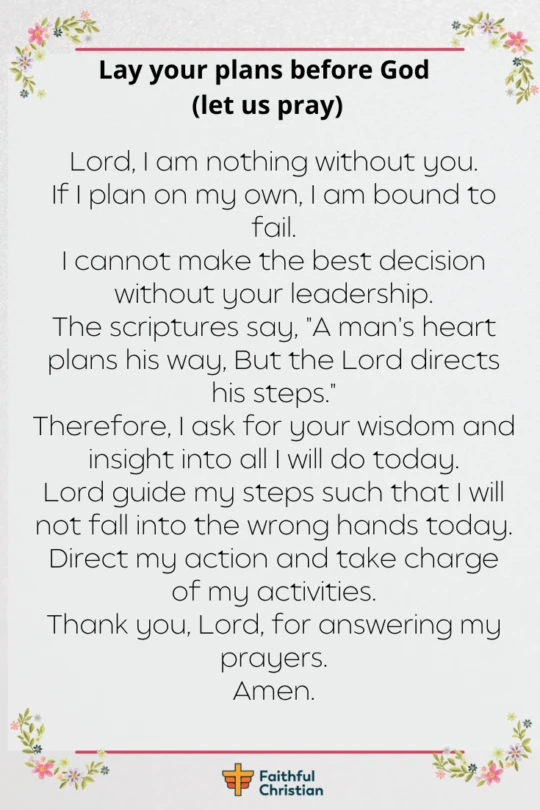 Morning prayers to Start the day (with bible verses)