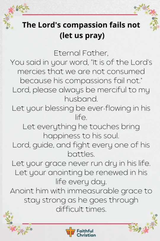 Powerful Prayer for Encouragement for Husband