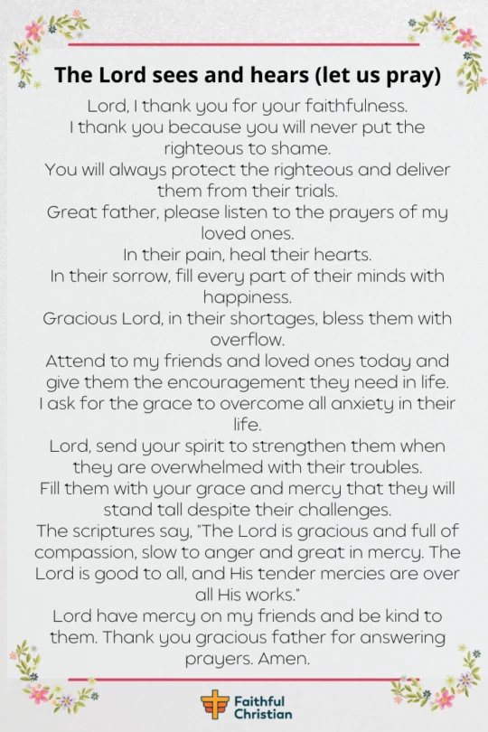 Prayer for encouragement for friends and loved ones