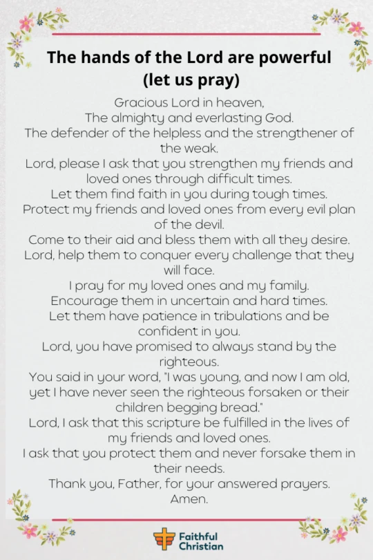 Prayer for encouragement for friends and loved ones