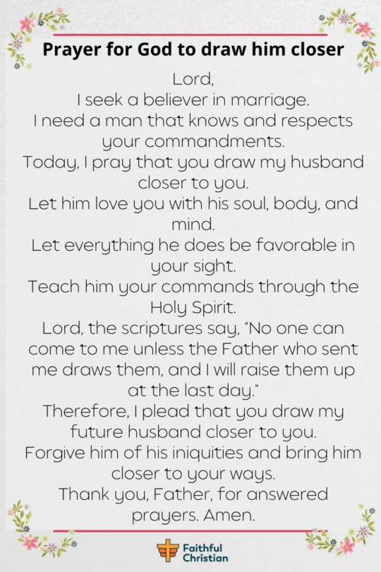 Prayer for my future husband & To get married 