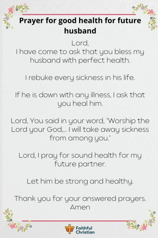 Prayer for my future husband & To get married 