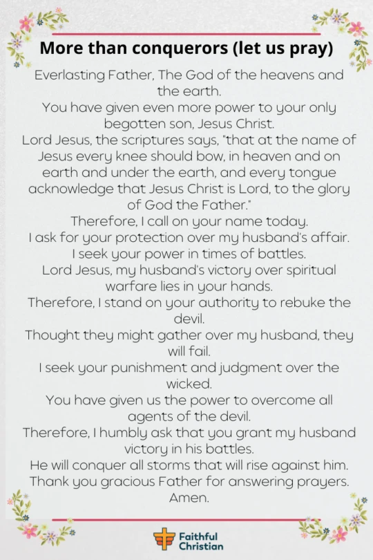 Spiritual warfare Prayer for Husband (War-Room Prayers)