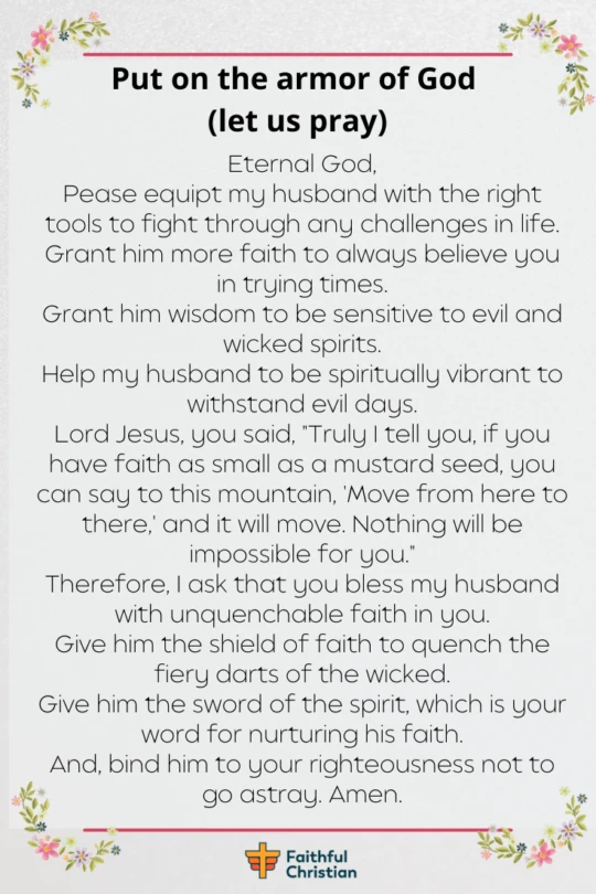 Spiritual warfare Prayer for Husband (War-Room Prayers)