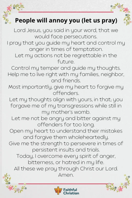 Deliverance Prayer to Control Anger, Hatred, & temper