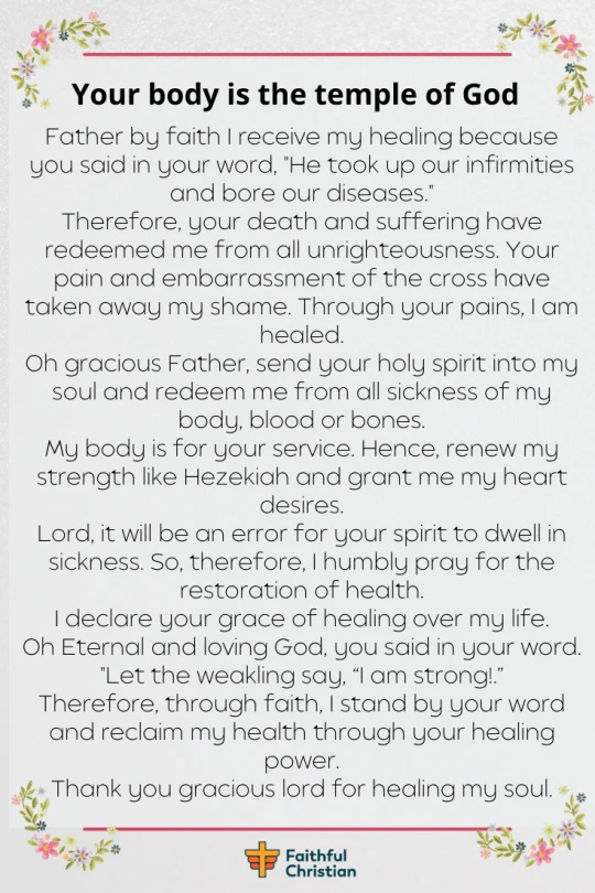 Healing Prayer for sickness and Diseases (for the sick) (6)