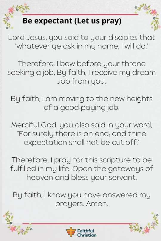 Miracle Prayer For Employment and New Job (With Bible Verses) 