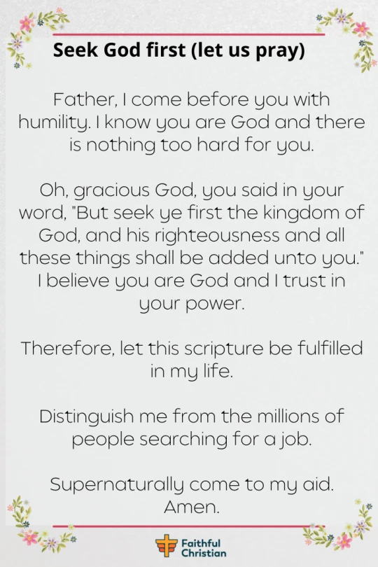 Prayer to Get a Job You Applied For