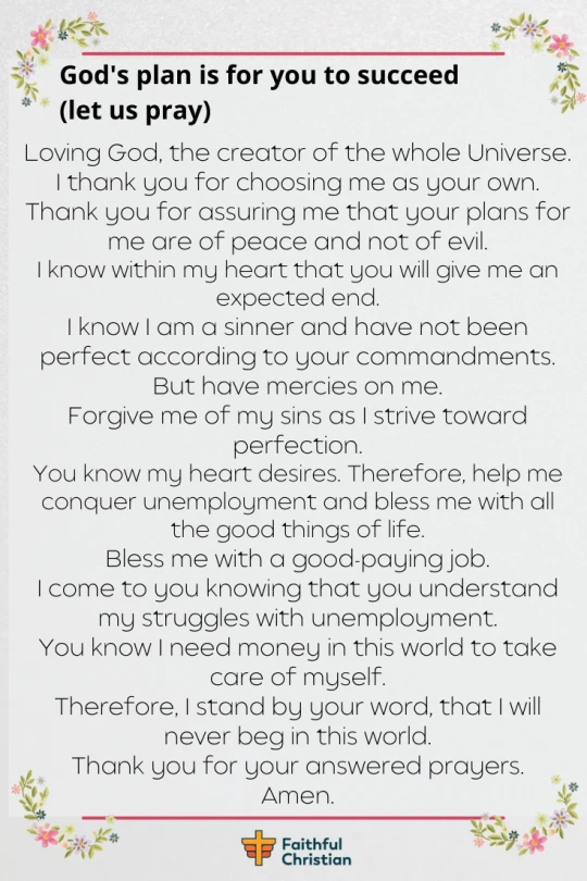 Miracle Prayer For Employment and New Job (With Bible Verses) 