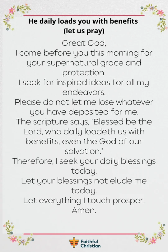 Monday morning prayers For the week (with Bible verses)