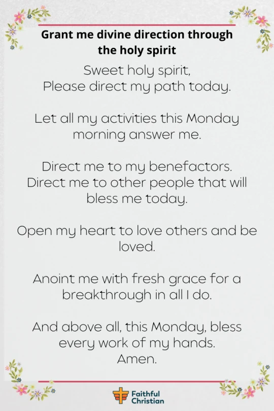 Monday morning prayers For the week (with Bible verses)