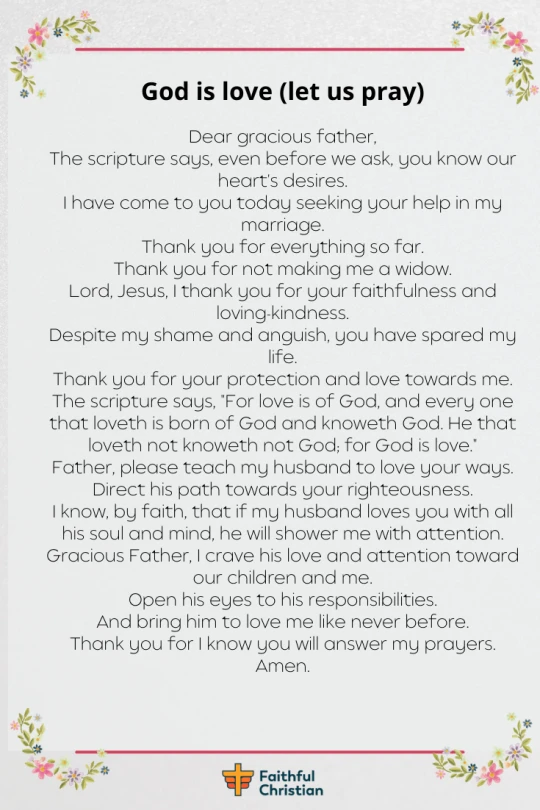 Powerful Prayer For My Husband To Love Me Again 