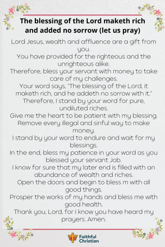 Powerful Prayer For Prosperity and Wealth