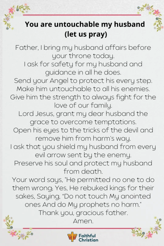 7 Prayers for my Husband's Protection from temptations