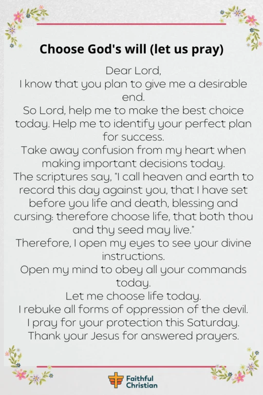 Saturday Morning Prayer for the weekend (with Bible Verses)