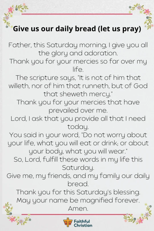 Saturday Morning Prayer for the weekend (with Bible Verses)