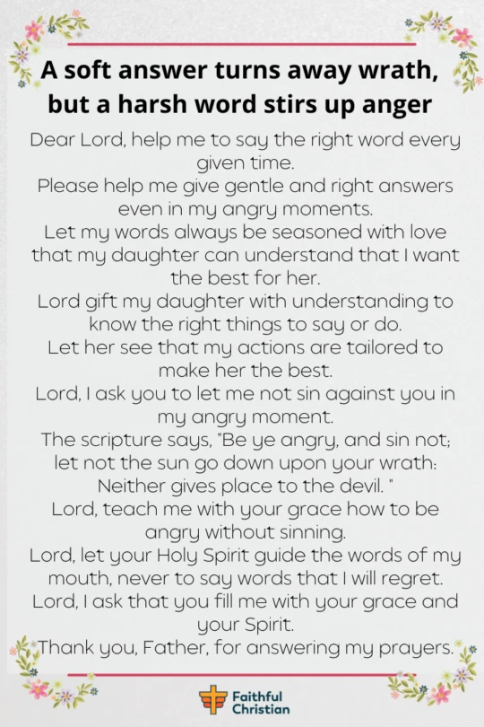 Prayer for mother and Daughters relationship