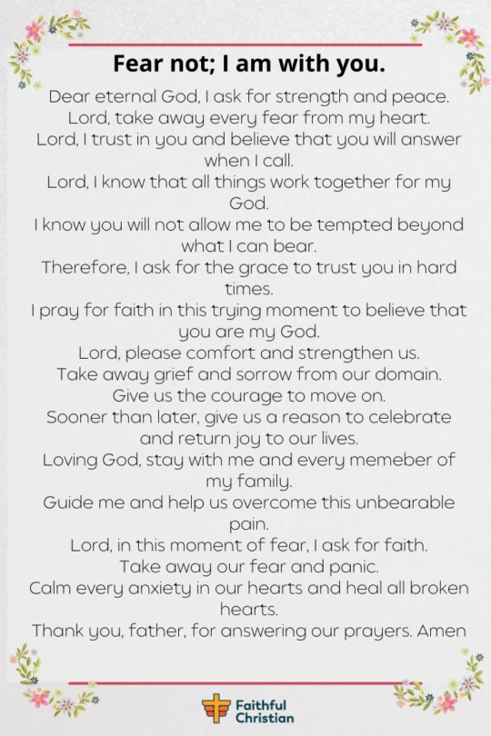 Comforting prayer for the loss of a loved one [grieving prayer]