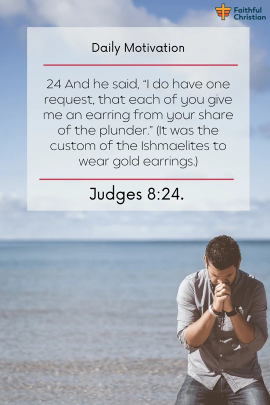Bible Verses about Man Wearing Earrings [Piercing Ear] [NIV] (18)