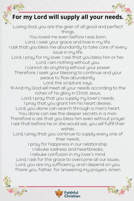 Prayer for someone you love (5)